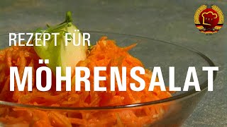 Schnell amp einfach Möhrensalat mit Apfel zubereiten wie früher  alte Rezepte aus dem Osten 014 [upl. by Rehpotsirahc]