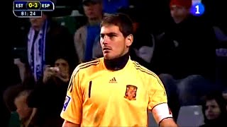 Iker Casillas Vs Estonia Away 2008 [upl. by Edmund751]