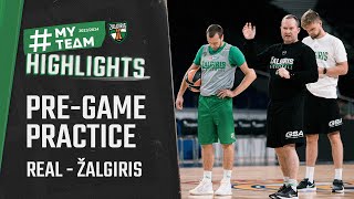 Zalgiris checks in to practice in Madrid [upl. by Rizzi395]