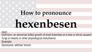 How to pronounce hexenbesen  meaning [upl. by Mcallister]