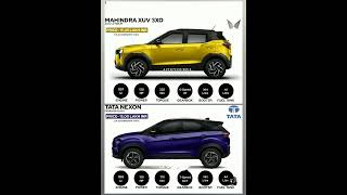 Mahindra XUV 3XO vs Tata Nexon quick comprisiontatamahindra car india [upl. by Vary]