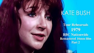 Kate Bush tour rehearsals BBC Nationwide Remastered upscale footage [upl. by Immas322]