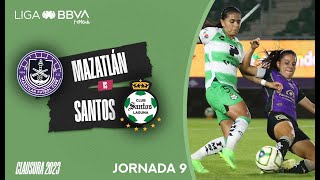 Resumen Mazatlán vs Santos  J9  Liga BBVA MX Femenil [upl. by Ociram245]