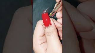 Striping tape nail art design shortsfeed shorts karwachauth viral trending2024 tape youtube [upl. by Graf]