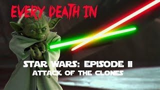 EVERY DEATH IN 88 Star Wars Episode II  Attack of the Clones 2002 [upl. by Aleirbag]