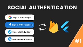 Flutter amp Firebase Authentication  Auth with Google Facebook Twitter amp Phone Methods PART 1 [upl. by Ringo]