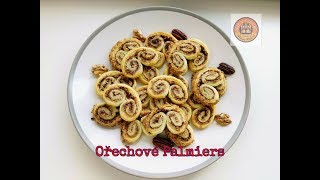 Ořechové palmiers se skořicí  Videorecept  CZSK HD recipe [upl. by Atikihc]