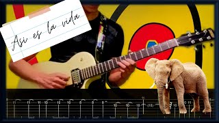 Así es la vida  Elefante  Solo  Cover  Tab [upl. by Winnifred811]