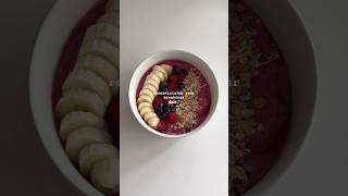 High protein smoothie bowl 🌸🤎 highprotein highproteinbreakfastrecipe smoothiebowl [upl. by Amocat]