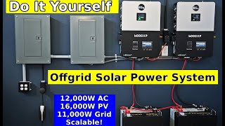 How to Build Expandable Offgrid Solar Systems w EG4 6000XP [upl. by Nate]