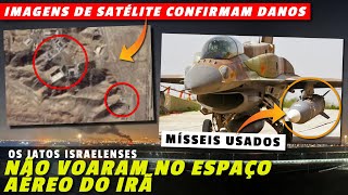 Ataque ao Irã Imagens de satélite mostram danos  Os jatos lançaram mísseis balísticos do Iraque [upl. by Assirec]