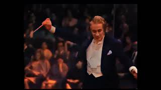 Sergiu Celibidache Bruckner 9 1969 Colorized [upl. by Kirred]