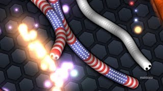 Slither io  Crazy Games  GamePlay 1 [upl. by Ainorev75]