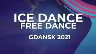 Ekaterina ANDREEVA  Ivan DESYATOV BLR  ICE DANCE FREE DANCE  Gdansk 2021 JGPFigure [upl. by Aamsa742]