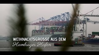 Weihnachtsgrüsse aus dem Hamburger Hafen [upl. by Enileoj]