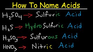 How To Name Acids  The Fast amp Easy Way [upl. by Banebrudge]