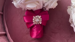 How to make a simple brooch bouquet [upl. by Eednarb]