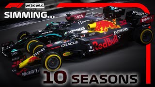 HO SIMULATO 10 STAGIONI SU F1 2021 ECCO COSA È SUCCESSO  F1 Experiments [upl. by Nahgrom]