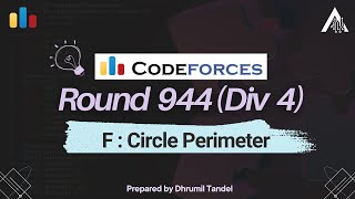 Codeforces Round 944 F  Circle Perimeter [upl. by Laertnom]