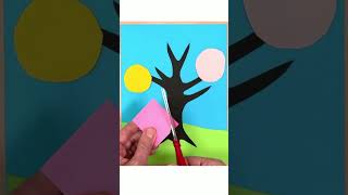 How to make a Kandinsky Tree Collage artprojectsforkids [upl. by Amaso]