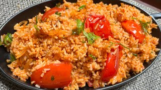 Tomato Fried Rice Recipe  Tomato Rice  Tomato Pulao  Easy Breakfast Recipe [upl. by Gar]