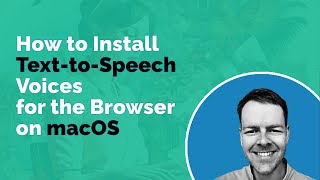 How to Install TexttoSpeech Voices for the Browser on macOS [upl. by Akitahs]