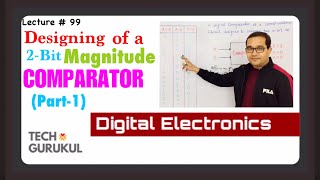 Designing of 2Bit Magnitude Comparator Part1 Tech Gurukul By Dinesh Arya [upl. by Devland554]