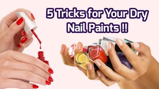 5 Ways to Make Your Dry Nail Polish New  Reuse your Dry Nail Polish [upl. by Otilesoj]