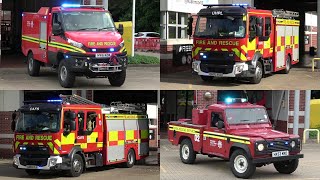 WILDFIRE VEHICLES  Rushmoor Fire Station Double Turnouts  Hampshire amp IOW Fire amp Rescue Service [upl. by Accemahs]