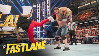 John Cena amp LA Knight vs Jimmy Uso amp Solo Sikoa WWE Fastlane 2023 highlights [upl. by Awhsoj]