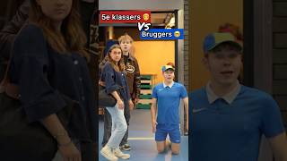 5e Klassers VS Bruggers 🤓 Hoe veel uur heb jij gym in de week 🤔JadeKonal [upl. by Oneg]