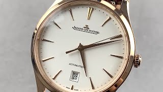 JaegerLeCoultre Master Ultra Thin Date Q1232510 JaegerLeCoultre Watch Review [upl. by Nomde]