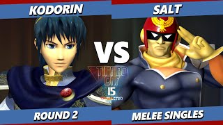 Tipped Off 15  KoDoRiN Marth Vs Salt Captain Falcon Smash Melee  SSBM [upl. by Enelrats]