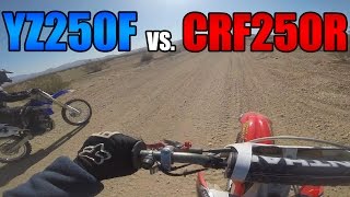 2006 YZ250F vs 2006 CRF250R [upl. by Attennaj]