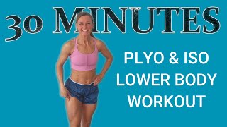 30 MINUTE FIT amp STRONG LOWER BODY WORKOUT  PLYOMETRICS amp ISOMETRICS with Dumbbells  At Home [upl. by Nobel]