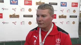 Interview DEN of Jesper Hansen  Mens Skeet World Champion at Lima 2013 ISSF WCH [upl. by Stromberg]