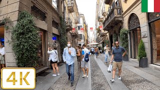 Brera in Milan Italy  Summer 2021【4K】Milano [upl. by Enelegna]