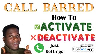 How to activatedeactivate Call Barring Call barred callbarring [upl. by Noman]