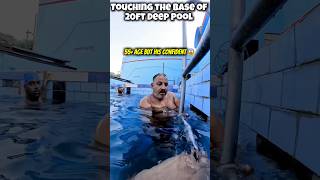 20 feet deep dive 😱😱😱 55 age  swimming motivation prv360 water [upl. by Helve]