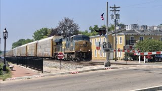 End Of Train Passing amp This Happens Gotta Pay Attention Son Loud DPUs amp RR Radio Up Close On CSX [upl. by Spiegel]