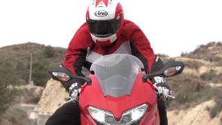 New Honda VFR800 ridden  First ride  Motorcyclenewscom [upl. by Orodisi]