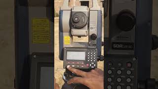 SETTING UP TOTAL STATION  CREATING NEW JOB by SOKKIA IM 55 [upl. by Garret722]