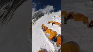 Mount Everest Camp 3 23950 ft mountains himalaya everest shorts trending viral [upl. by Llennej358]