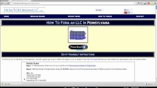 How to Form an LLC in Pennsylvania [upl. by Aelsel]