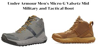 Under Armour Mens Micro G Valsetz Mid Hiking Boot [upl. by Arymat274]