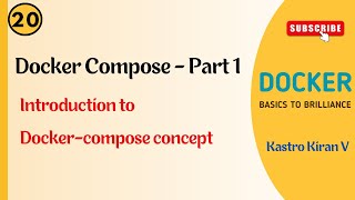 Docker  20  What is Docker Compose  Kastro Kiran V [upl. by Asetal68]