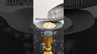 Effervescent tablet 🆚️ 🔥 Spoon tiktokvideo spoon baking fire satisfying [upl. by Nerak]