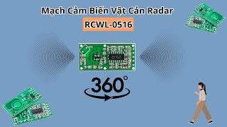 Mạch Cảm Biến Vật Cản Radar RCWL0516 VDO00040  Điện tử DAT [upl. by Sineray]