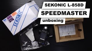 Sekonic L858D Speedmaster Belichtungsmesser unboxing deutsch [upl. by Seuguh]