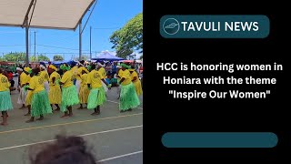 Honiara City Council is honoring women in Honiara with the theme quotInspire Our Womenquot [upl. by Lahsram]